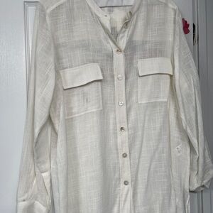 Light top,White Casual Shirt